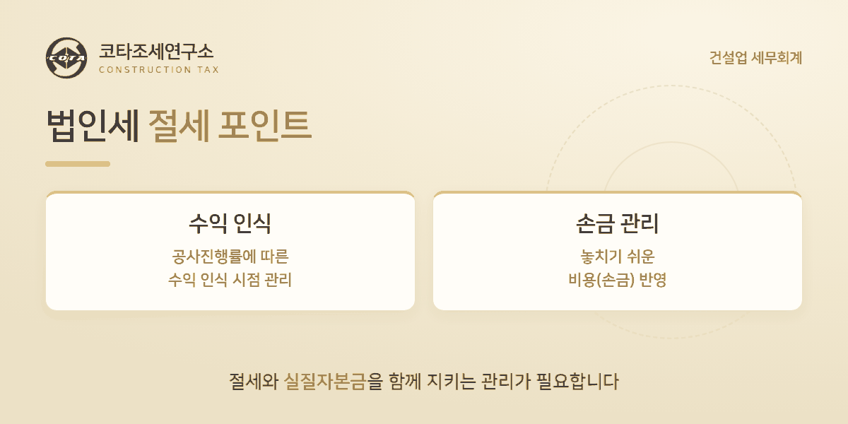 법인세 절세 포인트 - 코타조세연구소