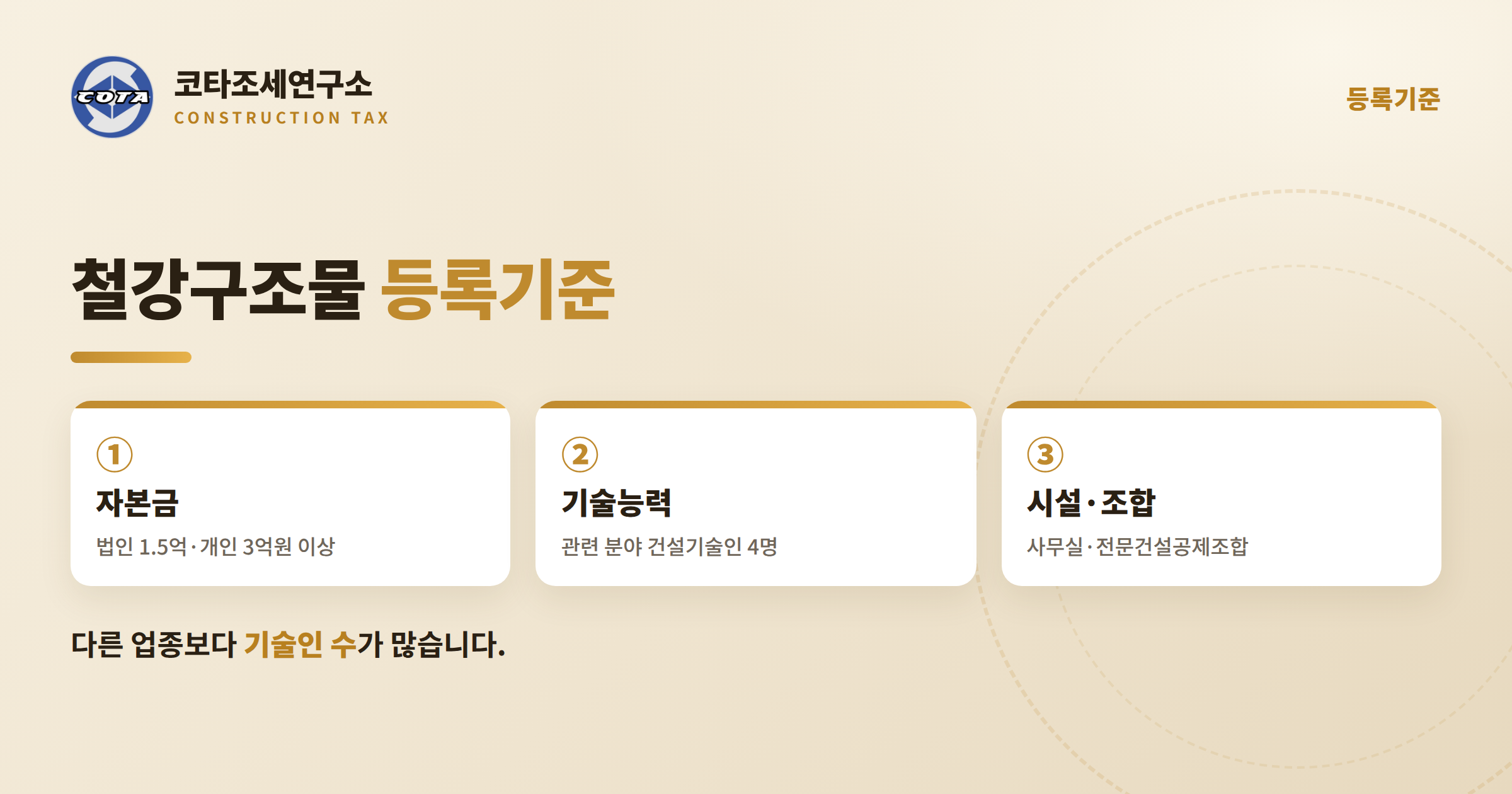 철강구조물공사업 등록기준 - 코타조세연구소