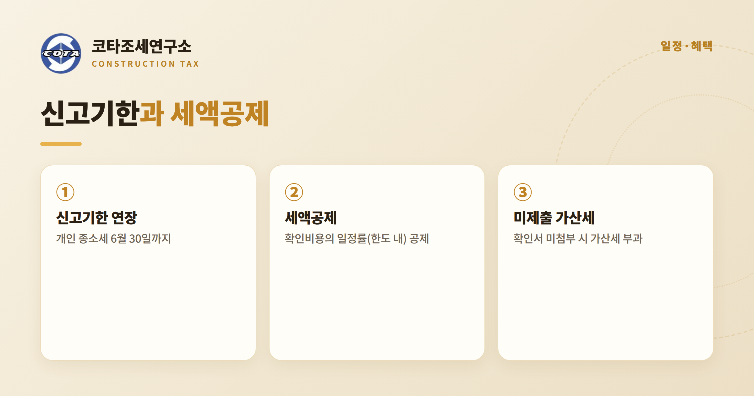 성실신고확인 신고기한 세액공제 - 코타조세연구소