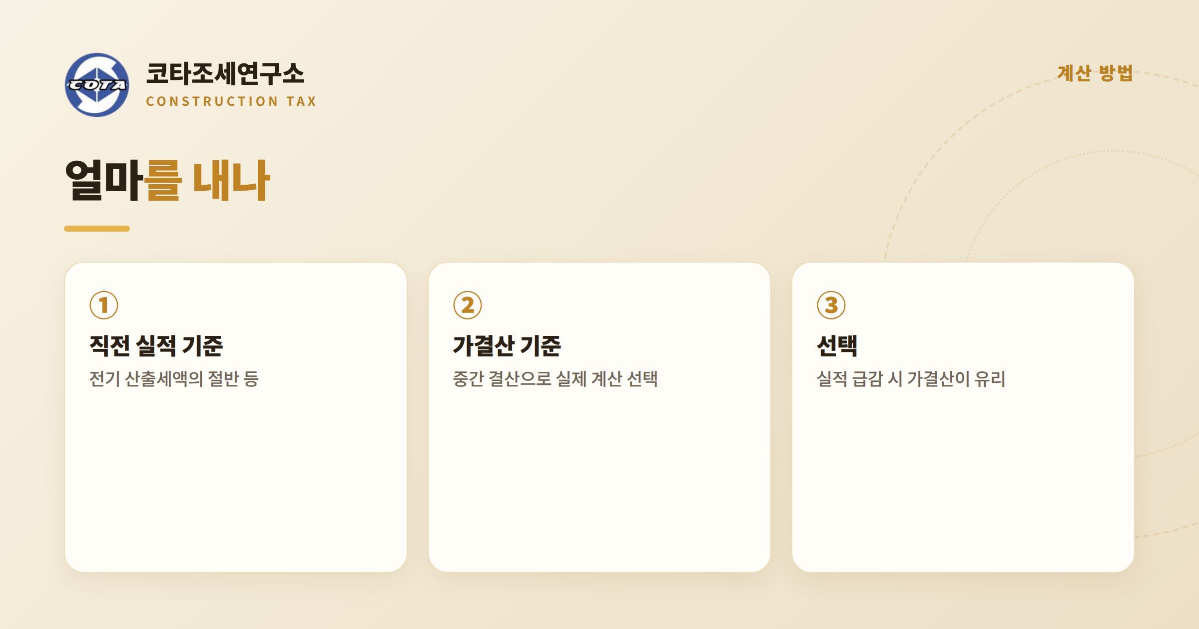 중간예납 계산 방법 - 코타조세연구소