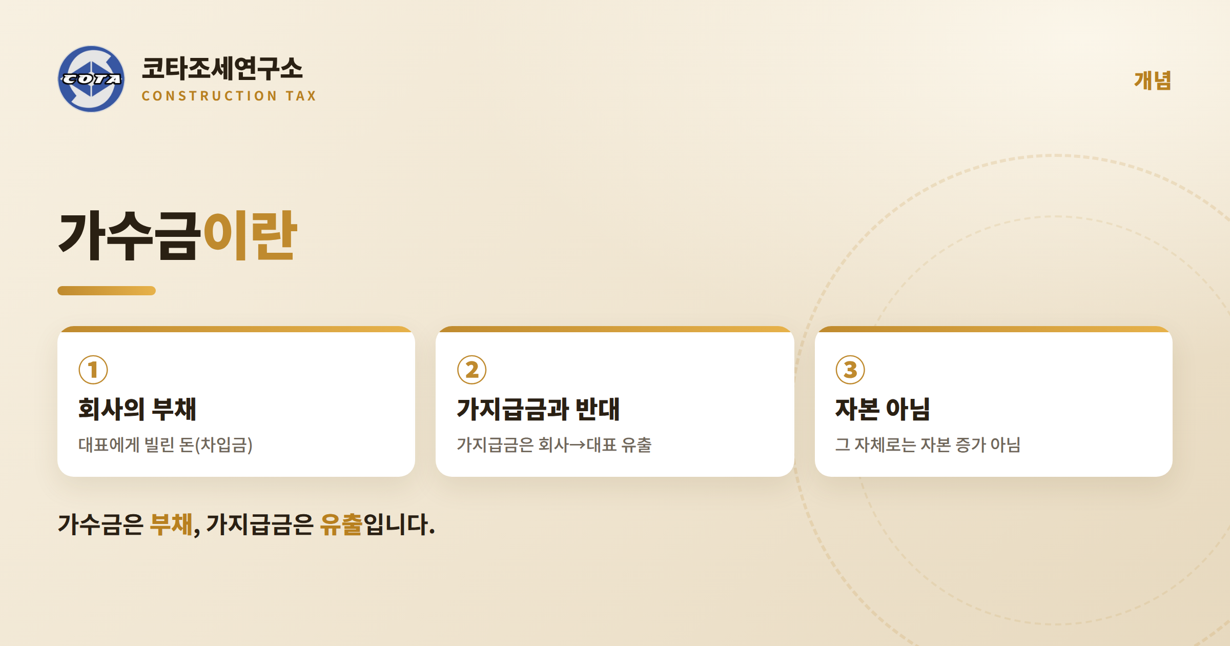 가수금 가지급금 차이 - 코타조세연구소